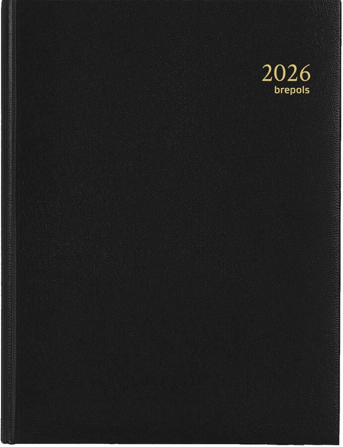 Brepols Agenda 2026 Timing Lima 7dagen 2pagina's viertalig zwart - Foto 2
