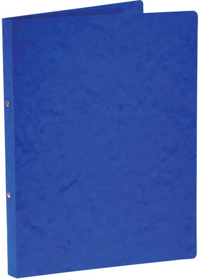Bronyl ringmap voor ft A4 uit glanskarton 2 ringen van 16 mm blauw