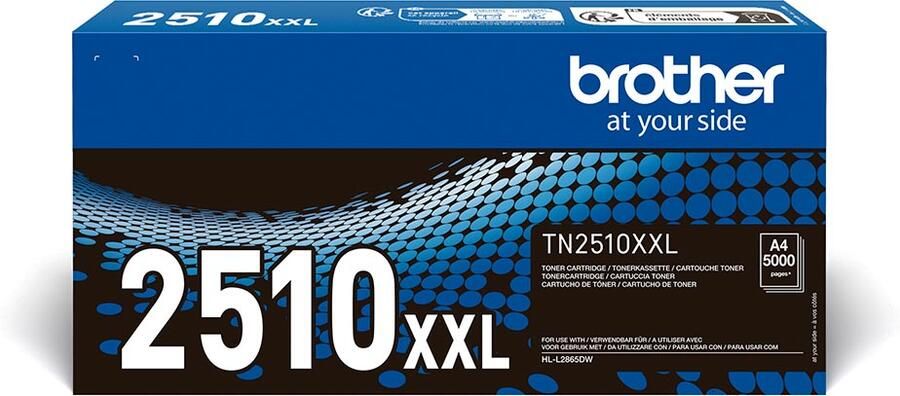 Brother toner 5.000 pagina&apos;s OEM TN-2510XXL zwart