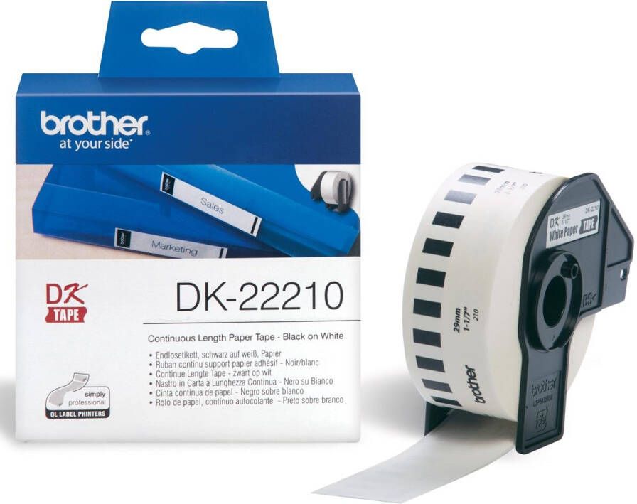 Brother doorlopende labelrol voor QL ft 29 mm x 30 48 m papier