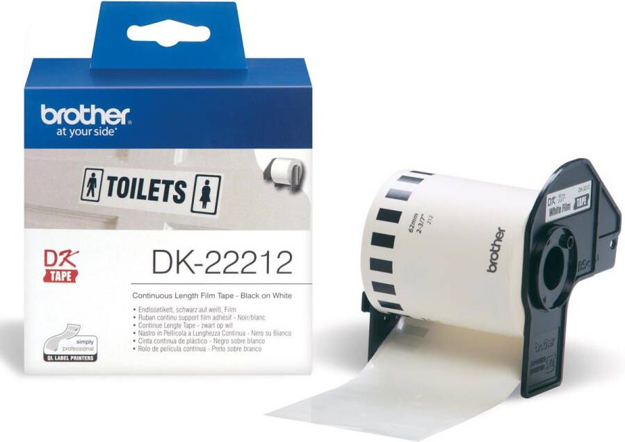 Brother doorlopende labelrol voor QL ft 62 mm x 15 24 m plastic film