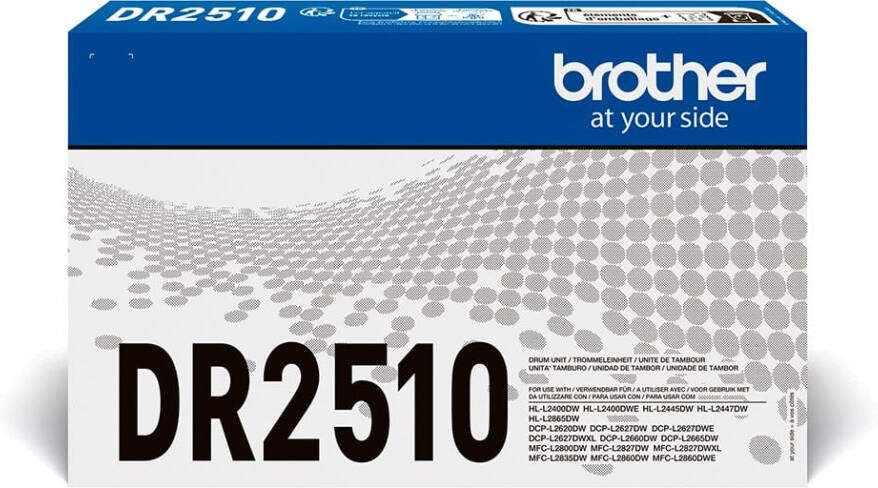 Brother drum 15.000 pagina&apos;s OEM DR-2510 zwart