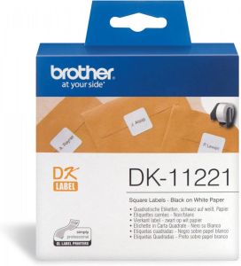 Brother etiketten voor QL ft 23 x 23 mm pak van 1000 etiketten