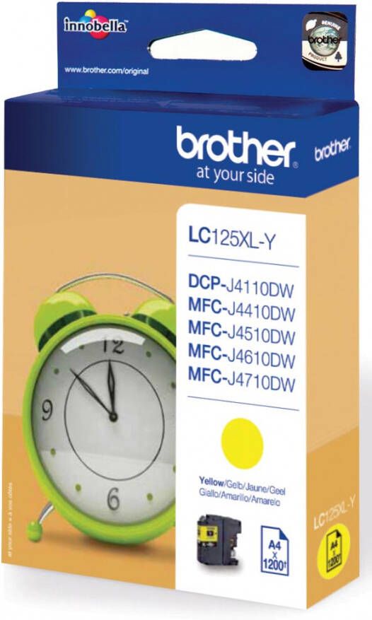 Brother inktcartridge 1.200 pagina&apos;s OEM LC-125XLY geel