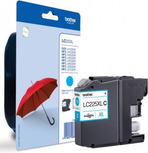 Brother inktcartridge 1.200 pagina&apos;s OEM LC-225XLC cyaan op blister