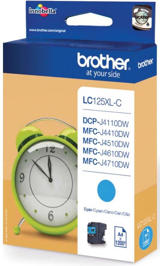 Brother LC-125XLC inktcartridge 1 stuk(s) Origineel Cyaan (LC-125XLC)