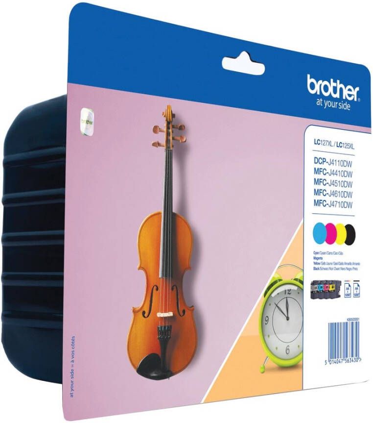 Brother LC-127XLVALBP inktcartridge 4 stuk(s) Origineel Zwart Cyaan Magenta Geel (LC-127XLVALBP)