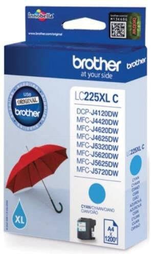 Brother LC-225XLC inktcartridge 1 stuk(s) Origineel Cyaan (LC-225XLC)