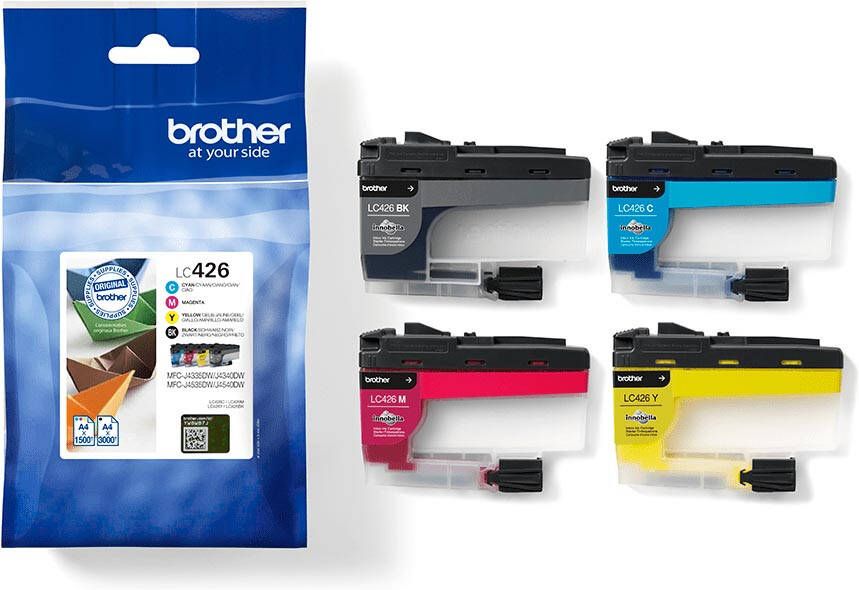 Brother inktcartridge 1.500 3.000 pagina&apos;s OEM LC-426VAL 4 kleuren