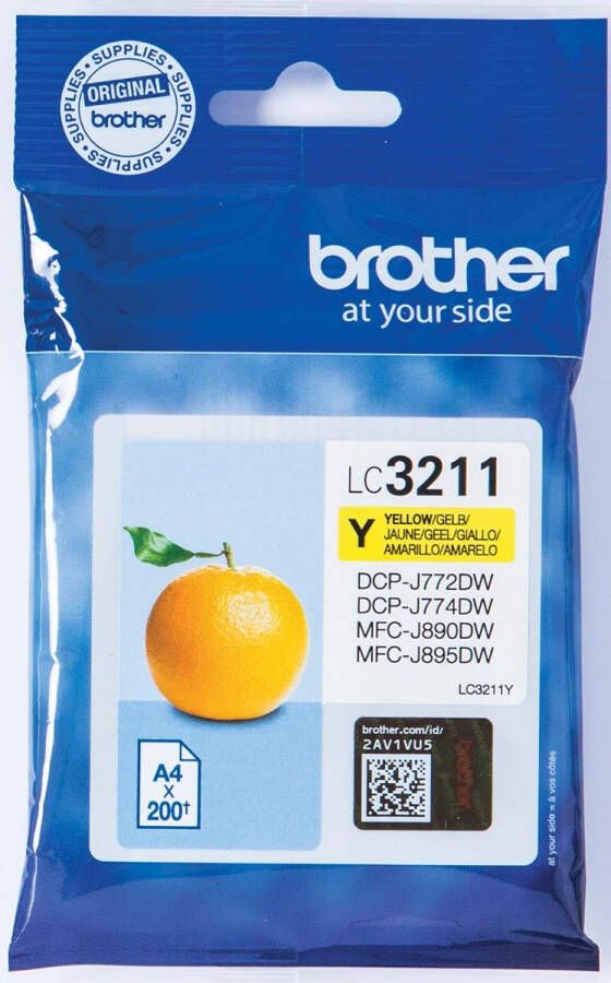 Brother LC-3211Y inktcartridge Origineel Normaal rendement Geel (LC-3211Y)