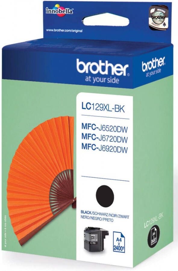 Brother inktcartridge 2.400 pagina&apos;s OEM LC-129XLBK zwart