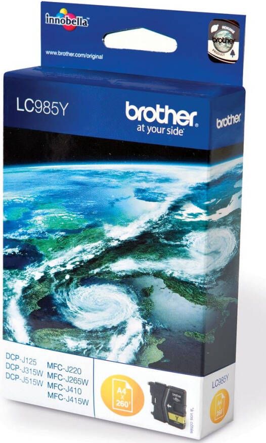 Brother LC985Y inktcartridge 1 stuk(s) Origineel Geel (LC-985Y)