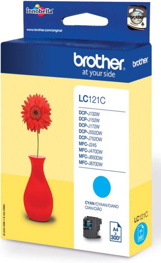 Brother LC-121C inktcartridge 1 stuk(s) Origineel Cyaan (LC-121C)