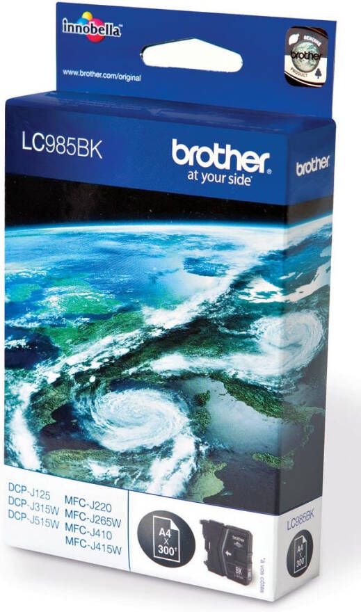 Brother LC985BK inktcartridge 1 stuk(s) Origineel Zwart (LC-985BK)