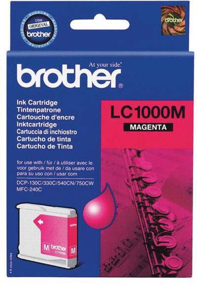 Brother inktcartridge 400 pagina&apos;s OEM LC-1000M magenta