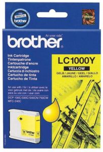 Brother inktcartridge 400 pagina&apos;s OEM LC-1000Y geel