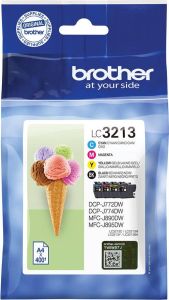 Brother LC-3213VAL inktcartridge 4 stuk(s) Origineel Hoog (XL) rendement Zwart Cyaan Magenta Geel (LC-3213VAL)
