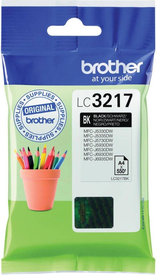 Brother inktcartridge 550 pagina&apos;s OEM LC-3217BK zwart