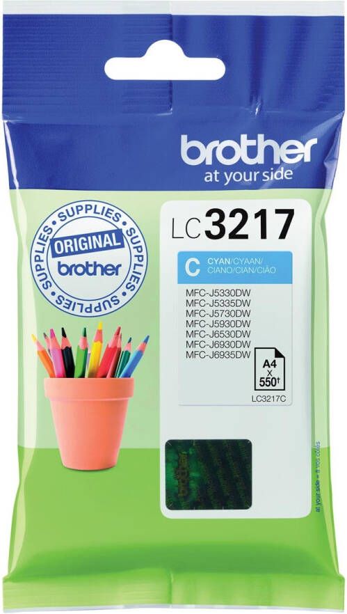 Brother inktcartridge 550 pagina&apos;s OEM LC-3217C cyaan