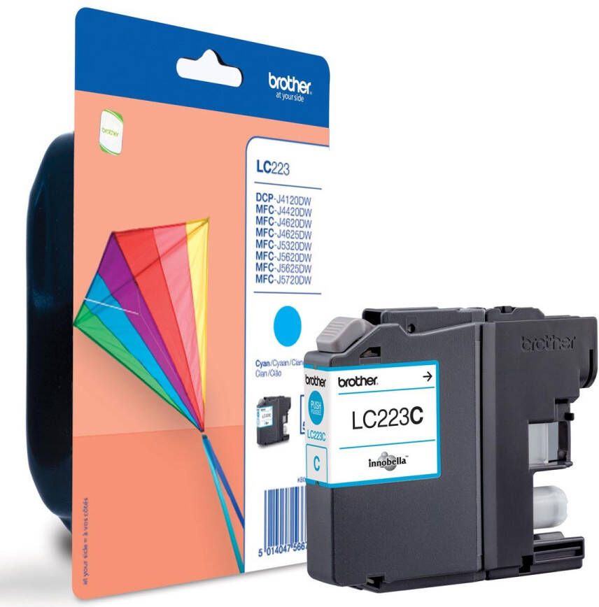 Brother inktcartridge 600 pagina&apos;s OEM LC-223C cyaan