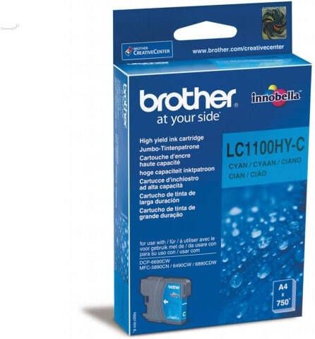 Brother inktcartridge 750 pagina&apos;s OEM LC-1100HYC cyaan