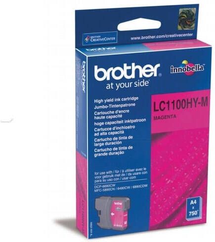 Brother inktcartridge 750 pagina&apos;s OEM LC-1100HYM magenta