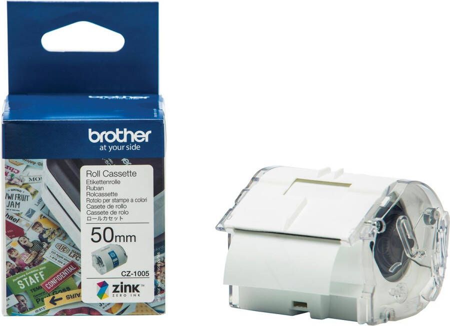 Brother Etiket CZ-1005 multifunctioneel 50mm 1 rol Ã¡ 5m wit