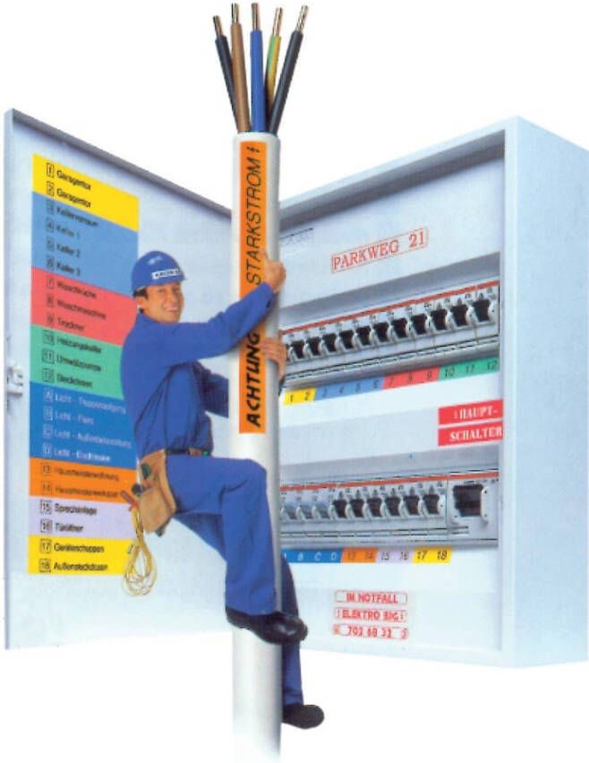 Brother Labeltape P-touch TZe-K221 ongelamineerd 9mm zwart op wit