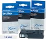 Brother TC tape voor P Touch 12 mm blauw op wit - Thumbnail 1