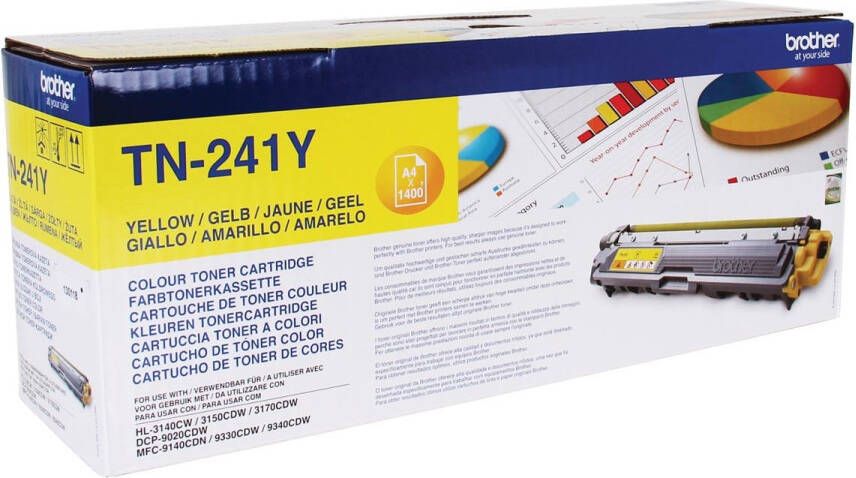 Brother TN-241Y tonercartridge 1 stuk(s) Origineel Geel (TN-241Y)
