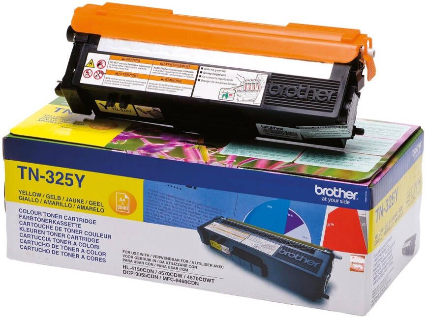 Brother TN-325Y tonercartridge 1 stuk(s) Origineel Geel (TN-325Y)
