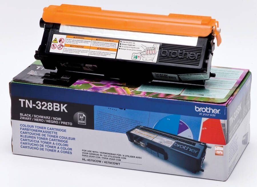 Brother TN-328BK tonercartridge 1 stuk(s) Origineel Zwart (TN-328BK)