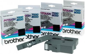 Brother Labeltape P-touch TX-231 12mm zwart op wit