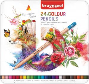 Bruynzeel Kleurpotloden Expression colour blik Ã  24 stuks