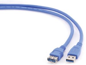 Cablexpert USB 3.0 kabel USB A-stekker USB A-stekker 1 8 m blauw