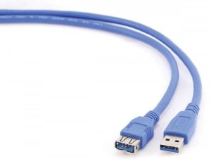 Cablexpert USB 3.0 kabel USB A-stekker USB B-stekker 1 8 m blauw
