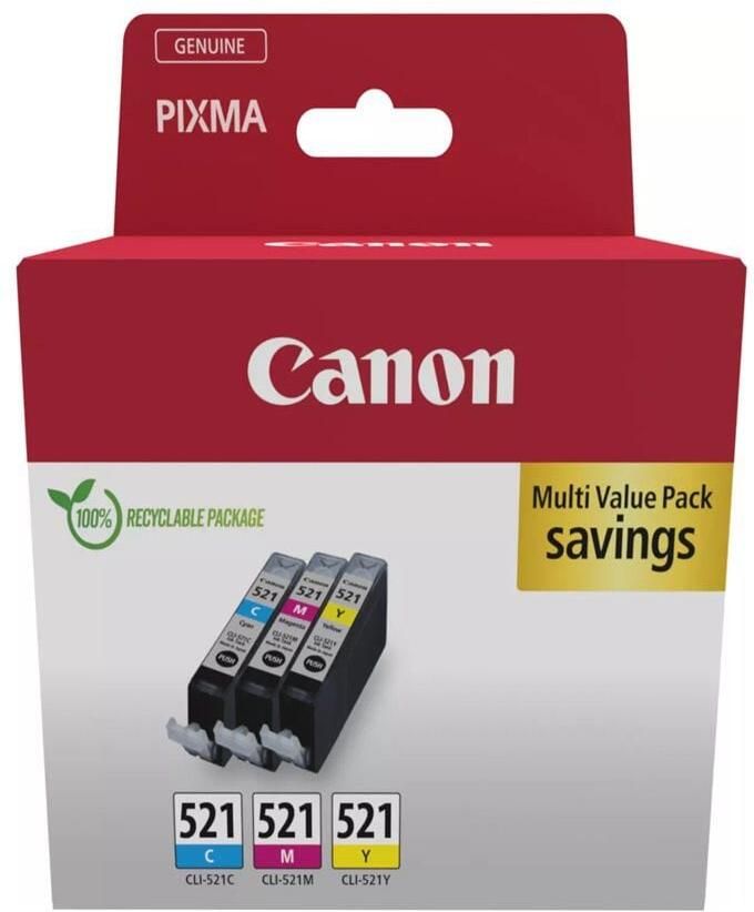 Canon inktcartridge CLI-521 446 pagina&apos;s OEM 2934B016 3 kleuren