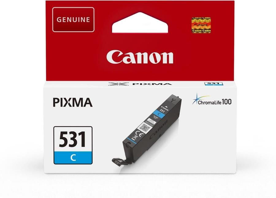 Canon inktcartridge CLI-531 515 pagina&apos;s OEM 6119C001 cyaan