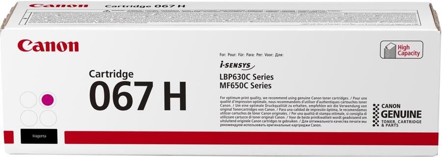 Canon toner 067H 2.350 pagina&apos;s OEM 5104C002 magenta