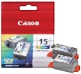 Canon inktcartridge BCI-15-BK 80 pagina&apos;s OEM 8190A002 zwart