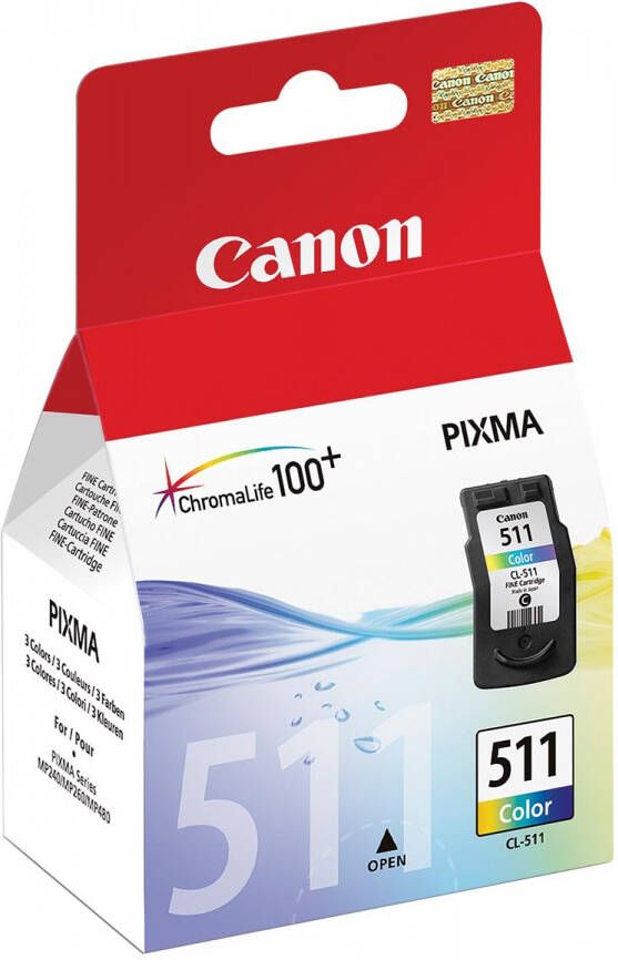 Canon inktcartridge CL-511 244 pagina&apos;s OEM 2972B001 3 kleuren