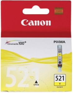 Canon inktcartridge CLI-521Y 447 pagina&apos;s OEM 2936B001 geel