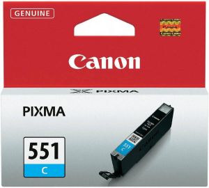 Canon inktcartridge CLI-551C 332 pagina&apos;s OEM 6509B001 cyaan