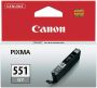 Canon inktcartridge CLI-551GY 780 pagina&apos;s OEM 6512B001 grijs - Thumbnail 1