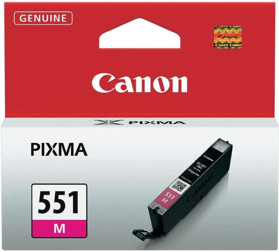 Canon inktcartridge CLI-551M 319 pagina&apos;s OEM 6510B001 magenta