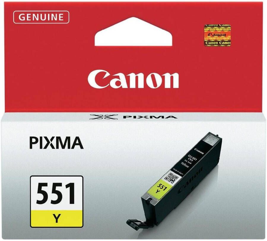 Canon inktcartridge CLI-551Y 344 pagina&apos;s OEM 6511B001 geel
