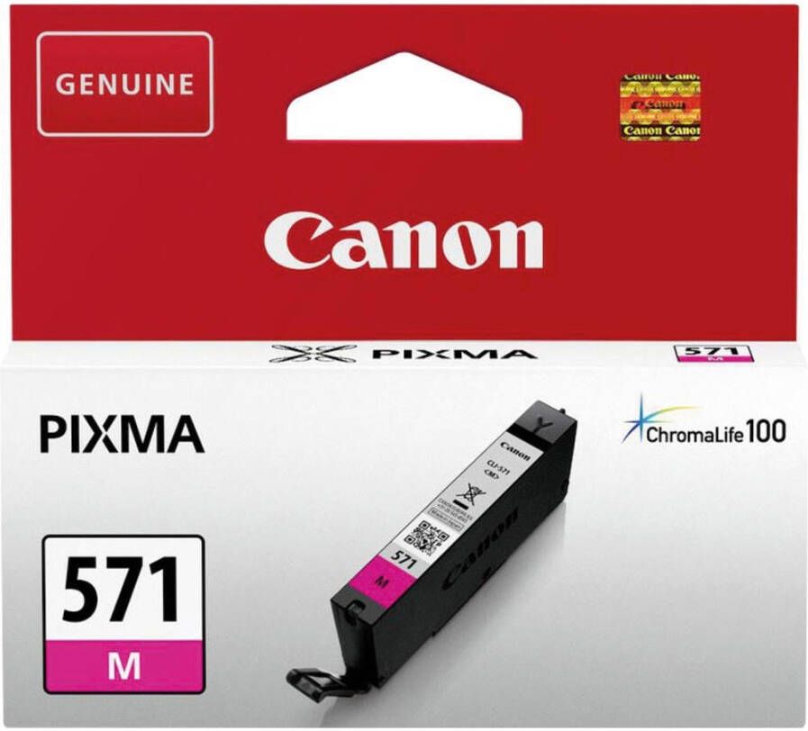 Canon inktcartridge CLI-571M 173 foto&apos;s OEM 0387C001 magenta