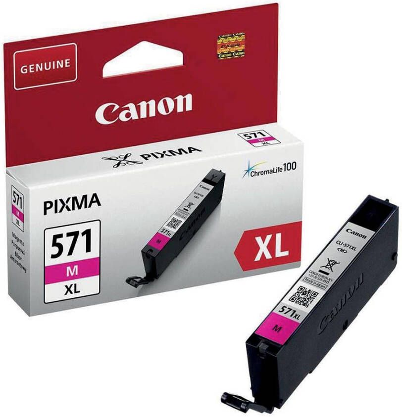 Canon inktcartridge CLI-571XL 375 foto&apos;s OEM 0333C001 magenta
