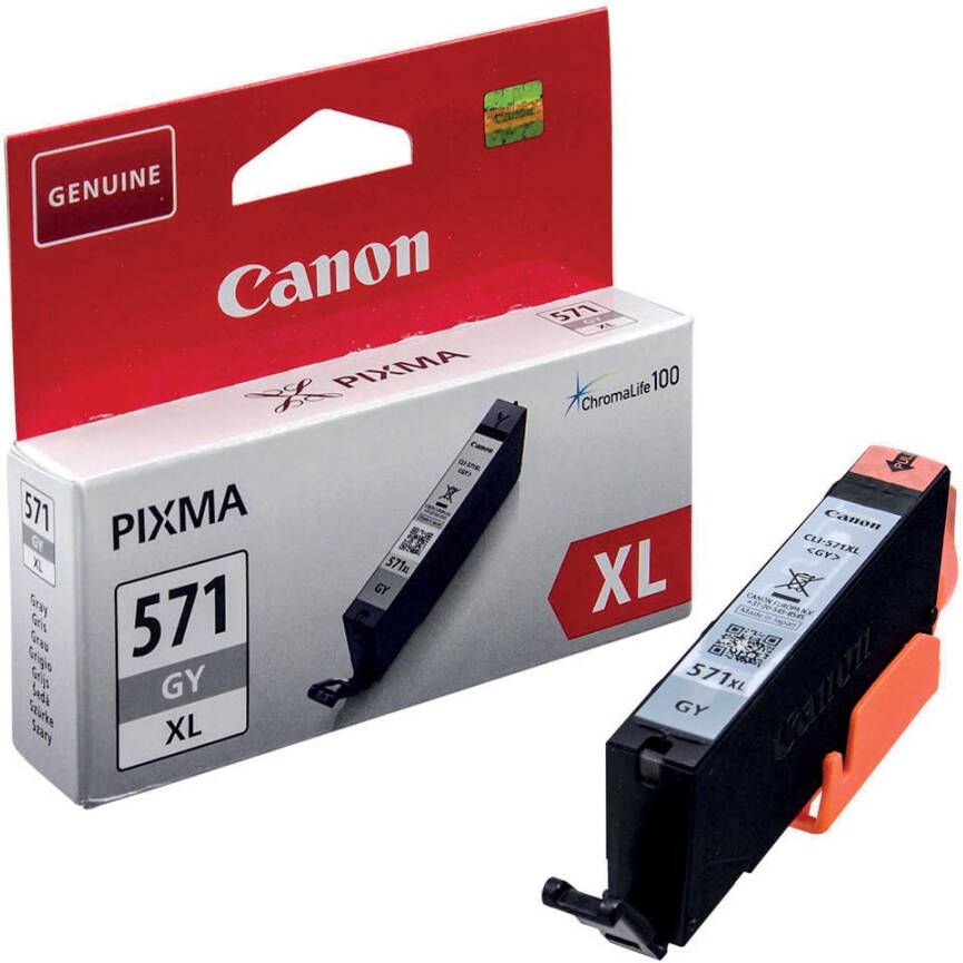 Canon inktcartridge CLI-571XL 375 foto&apos;s OEM 0335C001 grijs