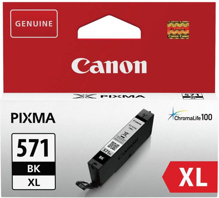 Canon inktcartridge CLI-571XL 895 foto&apos;s OEM 0331C001 zwart